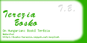 terezia bosko business card